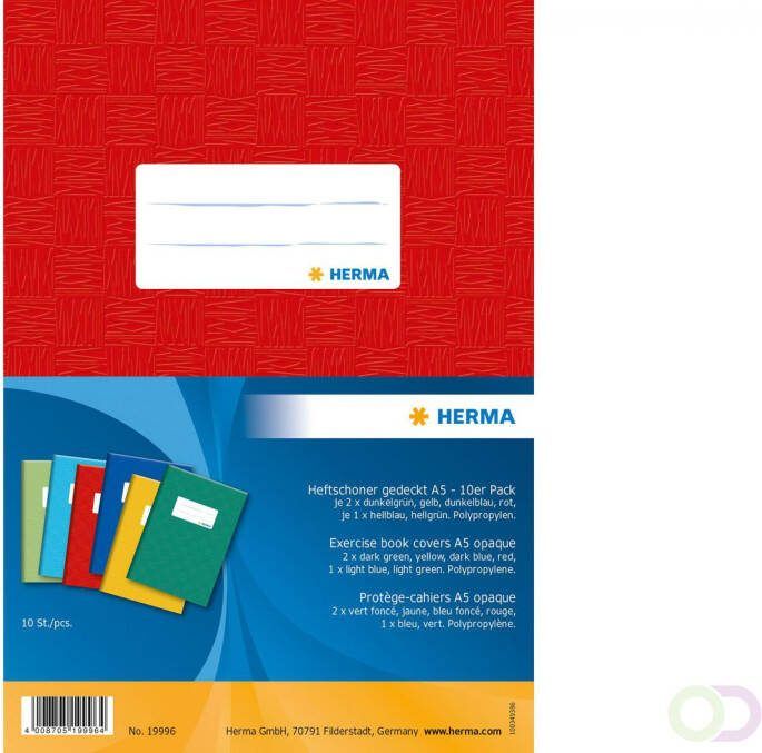 Herma Assortiment 10 Schriftkaft A5 dekkend - Foto 1