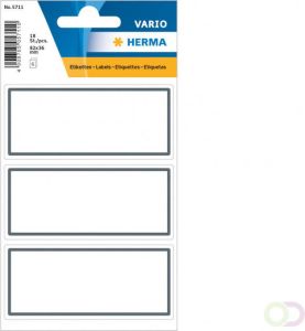 HERMA Etiket 5711 36x80mm schrift grijs kader 18stuks