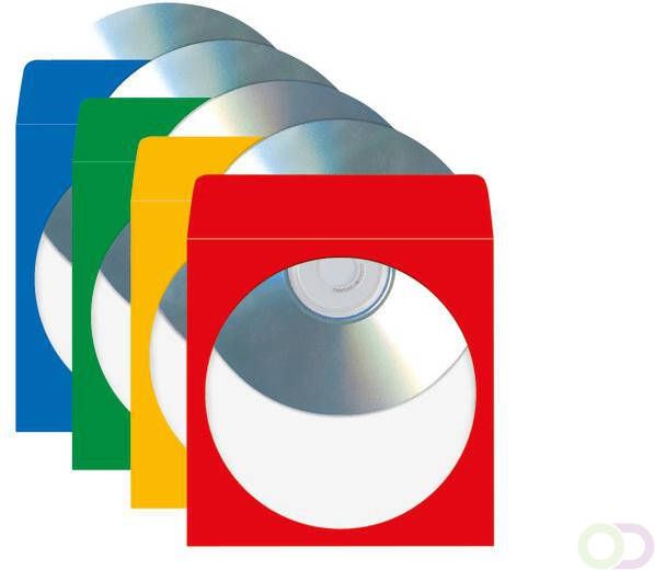 Herma CD DVD hoesjes 1142 van papier kleuren gesorteerd 25 st.