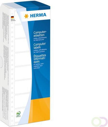 Herma Computeretiketten 8162 eindloos 101 6x35 7 mm 1-banen wit papier mat 2000 st.