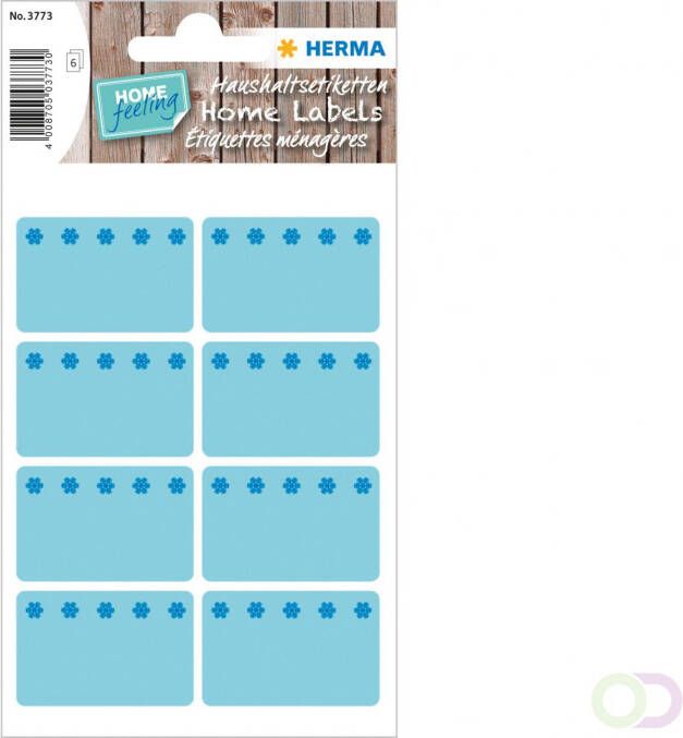 Herma Diepvries etiketten 26x40 mm blauw Ijskristal 48 st.