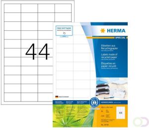 Herma Etiket recycling 10726 48.3x25.4mm 3520stuks wit