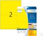 Herma Gekleurde etiketten A4 199 6 x 143 5 mm geel verwijderbaar - Thumbnail 1