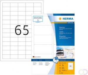 Herma Inkjet etiketten A4 38 1 x 21 2 mm wit permanent hechtend