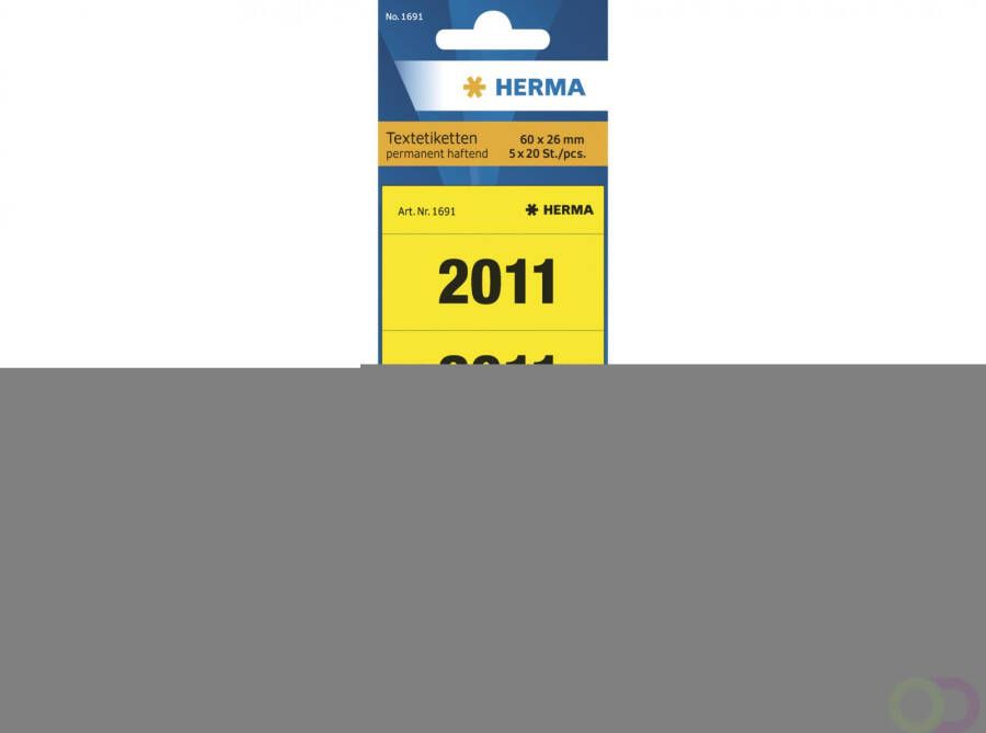 Herma Ordnerrug jaargetallen 2011 geel