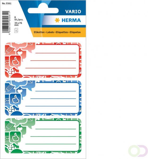 Herma Schooletiketten Social Icons