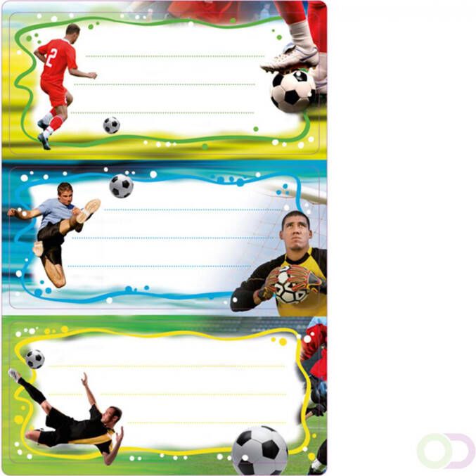 Herma Schooletiketten voetbal glitters