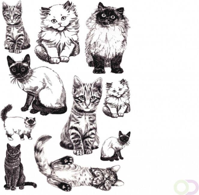 Herma Sieretiketten DECOR katten 3vel