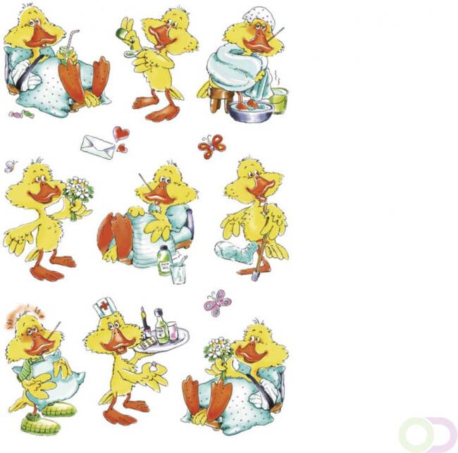 Herma Sieretiketten MAGIC vrolijke eenden bewegende oogjes