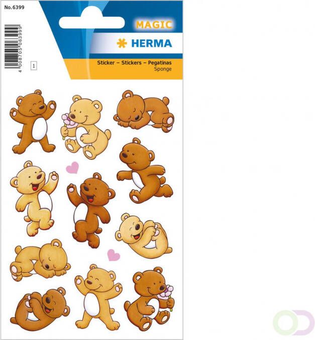 Herma Stickers Beertje met hart sponge