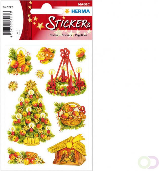 Herma Stickers Kerstsymbolen Glitter