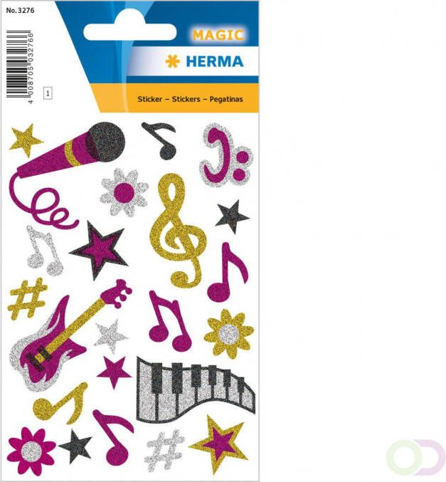 Herma Stickers Muziek glittery