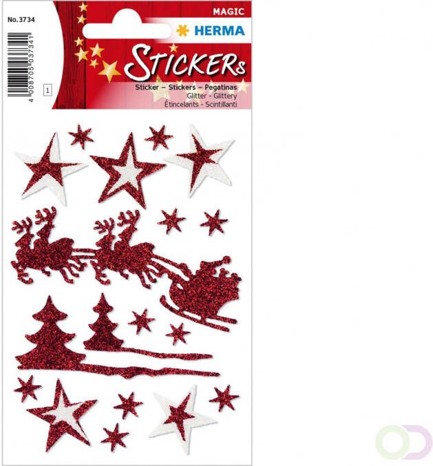 Herma Stickers Sleigh ride glitter