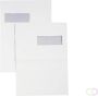 Hermes Envelop akte EA4 220x312mm venster links 4x11cm zelfklevend wit doos Ã  250 stuks - Thumbnail 1
