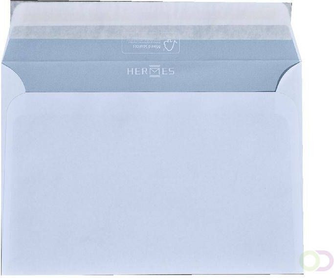 Hermes Envelop bank C5 162x229mm zelfklevend met strip wit