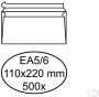 Hermes Envelop bank EA5 6 110x220mm zelfklevend wit doos Ã  500 stuks - Thumbnail 1