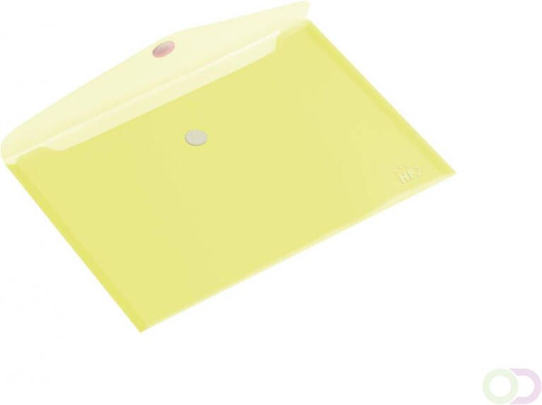 HF2 Enveloptas A4 liggend transparant geel
