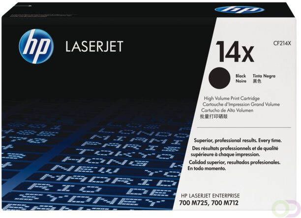 HP 14X originele high-capacity zwarte LaserJet tonercartridge (CF214X)