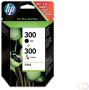 HP 300 originele zwarte drie-kleuren inktcartridges 2-pack (CN637EE) - Thumbnail 2
