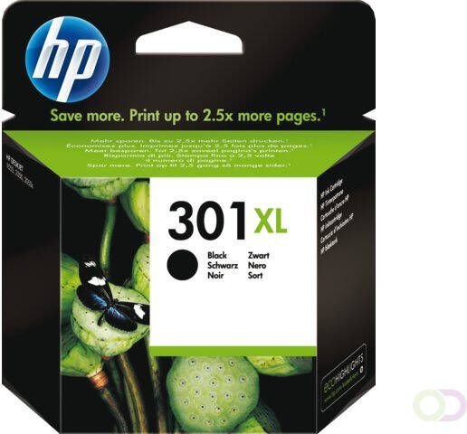 HP 301XL originele high-capacity zwarte inktcartridge (CH563EE)