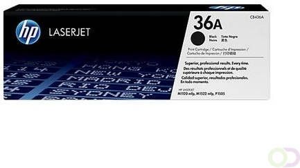 HP 36A originele zwarte LaserJet tonercartridge (CB436A)