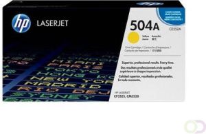 HP 504A originele gele LaserJet tonercartridge (CE252A)