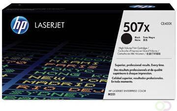 HP 507X originele high-capacity zwarte LaserJet tonercartridge (CE400X)