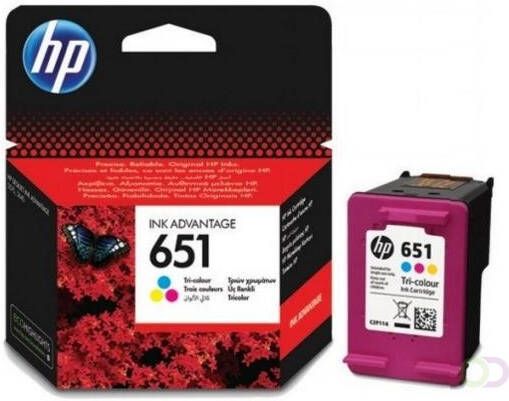 HP 651 Inkt Cartridge Drie-kleuren