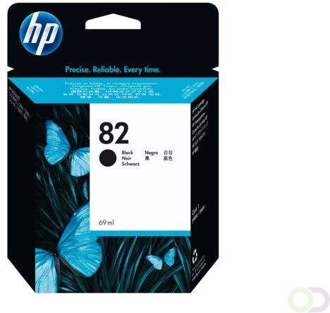 HP 82 zwarte DesignJet inktcartridge 69 ml (CH565A) - Foto 2
