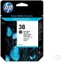 Hp inktcartridge 38 3.200 tot 4.405 foto&apos s OEM C9412A zwart mat - Thumbnail 2