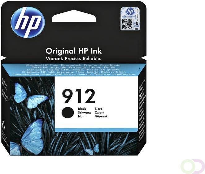 HP Inktcartridge 3YL80AE 912 zwart
