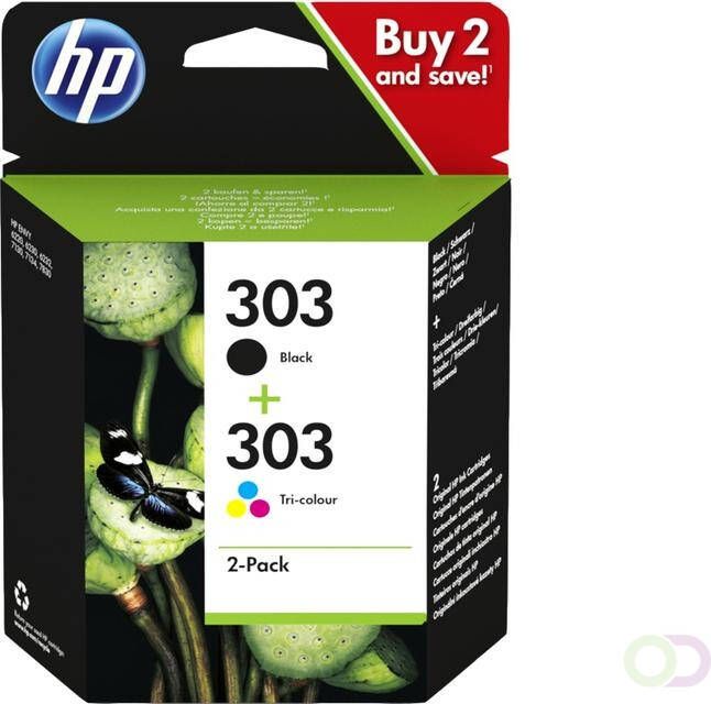 HP Inkcartridge 3YM92AE 303 zwart + 3 kleuren