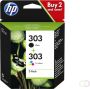 HP Inkcartridge 3YM92AE 303 zwart + 3 kleuren - Thumbnail 1