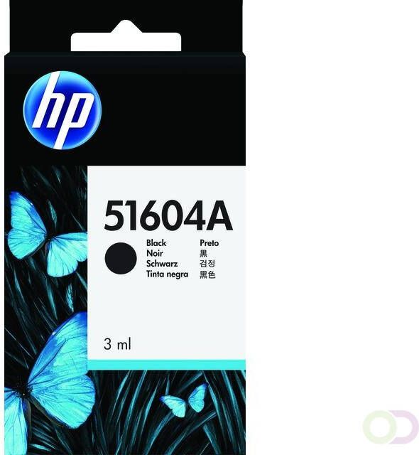 HP zwart Inktcartridge zwart(51604A )