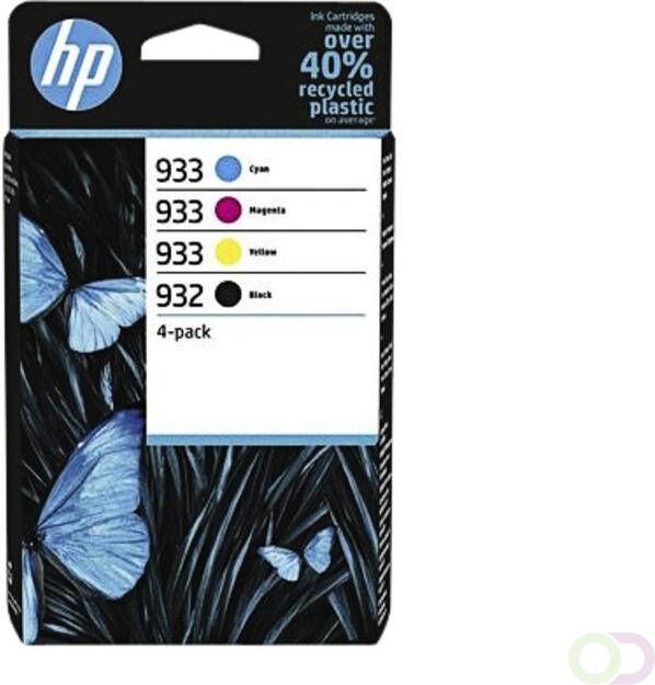 HP Inktcartridge 6ZC71AE 932 933 zwart + 3 kleuren