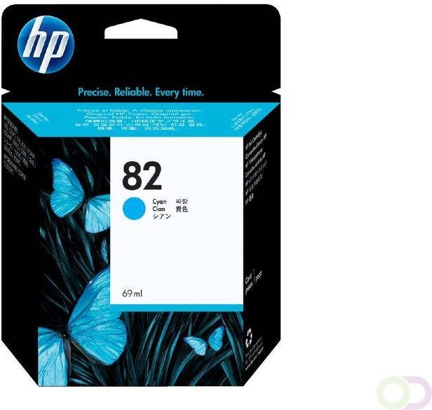 HP 82 cyaan DesignJet inktcartridge 69 ml (C4911A)