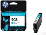 HP Inktcartridge T6L87AE 903 blauw - Thumbnail 1