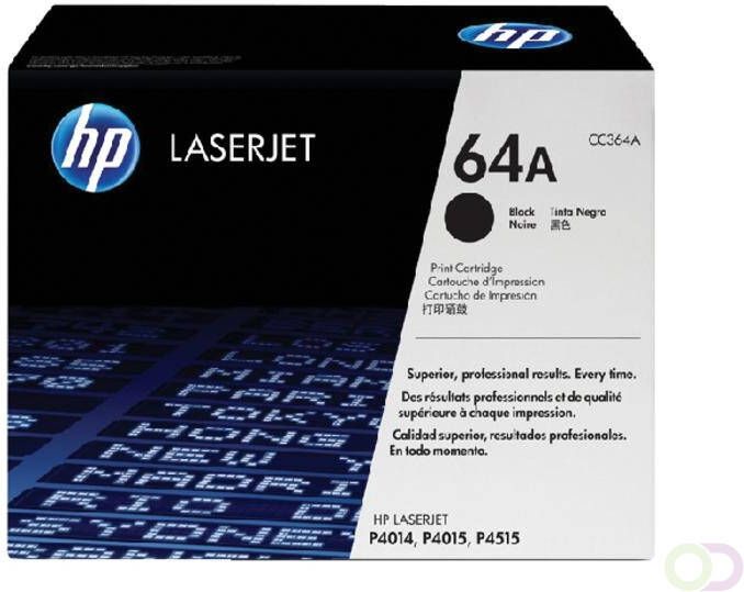 HP Tonercartridge CC364A 64A zwart