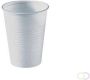 Merkloos Drinkbeker uit polystyreen voor koude dranken 180 ml wit pak van 100 stuks - Thumbnail 1