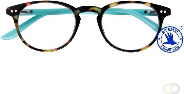 I Need You Leesbril Dokter New +1.00 dpt bruin turquoise