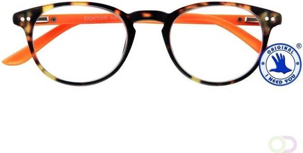 I Need You Leesbril Dokter New 2.50 dpt bruin oranje