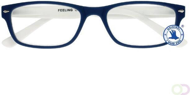I Need You Leesbril X 1.00 Feeling Blauw-Wit