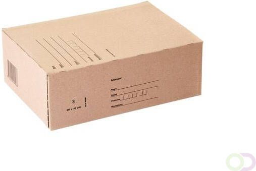 Budget Postpakketbox 3 240x170x80mm bruin