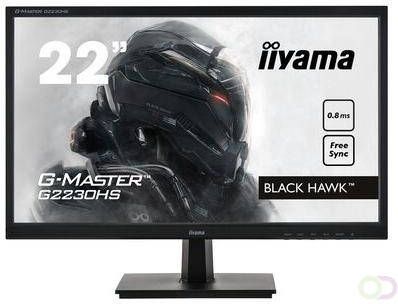 Iiyama G-MASTER G2230HS-B1 LED display 54 6 cm (21.5") 1920 x 1080 Pixels Full HD LCD Zwart (G2230HS-B1)