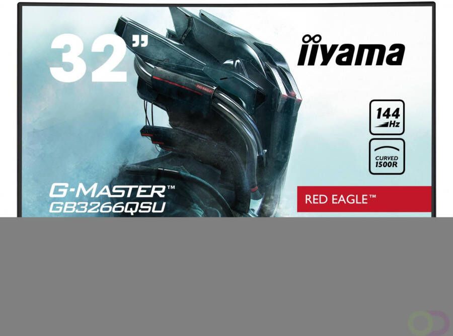 Iiyama G-MASTER GB3266QSU-B1 LED display 80 cm (31.5") 2560 x 1440 Pixels Quad HD Zwart (GB3266QSU-B1)