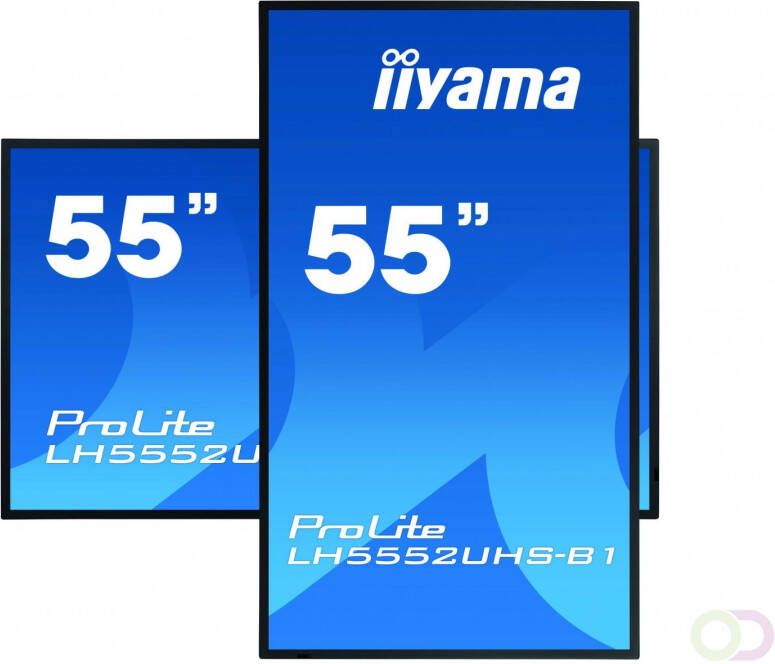 Iiyama LH5552UHS-B1 beeldkrant Digitale signage flatscreen 138 7 cm (54.6") VA 500 cd mÂ² 4K Ultra HD Zwart Type processor Androi