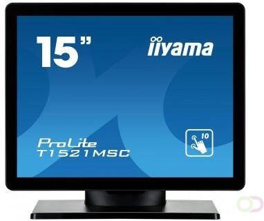 Iiyama ProLite T1521MSC-B1 touch screen-monitor 38 1 cm (15") 1024 x 768 Pixels Multi-touch Tafelblad Zwart (T1521MSC-B1)