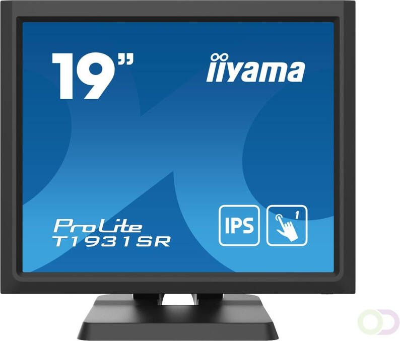 Iiyama ProLite T1931SR-B6 touch screen-monitor 48 3 cm (19") 1280 x 1024 Pixels Single-touch Multi-gebruiker Zwart (T1931SR-B6)