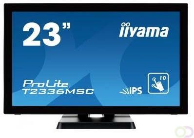 Iiyama ProLite T2336MSC-B2 touch screen-monitor 58 4 cm (23") 1920 x 1080 Pixels Multi-touch Zwart (T2336MSC-B2)