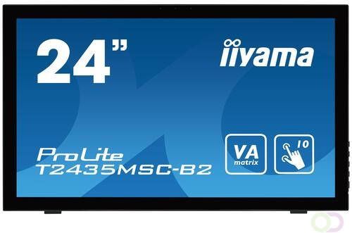 Iiyama ProLite T2435MSC-B2 touch screen-monitor 59 9 cm (23.6") 1920 x 1080 Pixels Multi-touch Zwart (T2435MSC-B2)